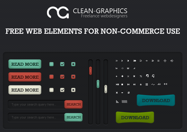 40+ Free Web Elements - Creatives Wall