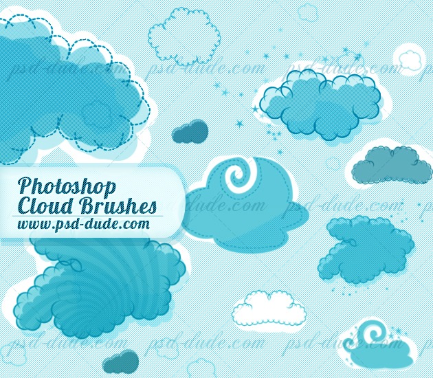 cartoon cloud brush photoshop